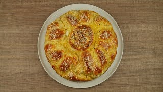 Αφράτη τυρόπιτα φόρμας με ζύμη γιαουρτιού Fluffy cheese pie with yoghourt crust [upl. by Nnyleuqaj197]