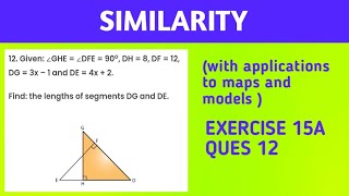 Icse board  Class 10th Similarity Ex 15A Q 12 MessWithMaths [upl. by Annuhsal]