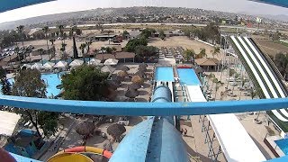 Blue Kamika Water Slide at Albercas El Vergel [upl. by Amerigo]