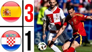 Spain vs Croatia 30 EURO 2024  España 30 Croacia EURO 2024 [upl. by Erreit411]