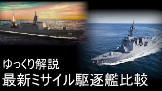 【ゆっくり解説】海上自衛隊 vs中国海軍 最新ミサイル駆逐艦比較 【兵器】 [upl. by Hilton]