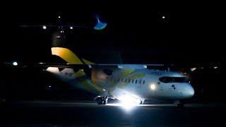 ATR42 Landing at Night at Manaus Intl Airport SBEG • Plane Spotting at Manaus [upl. by Nisaj]