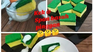 Kek viral Kek span basuh pinggan [upl. by Lilli]