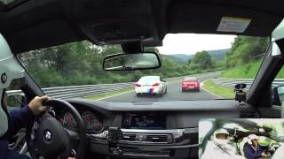 M5 vs M5 Competition Package Taxi Nordschleife [upl. by Pember]