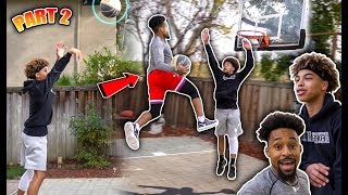 CRAZY BACKYARD 1v1 vs MARCELAS HOWARD PART 2🏀🔥 HILARIOUS🤣 [upl. by Wearing]