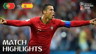 Portugal v Spain  2018 FIFA World Cup  Match Highlights [upl. by Haraz]