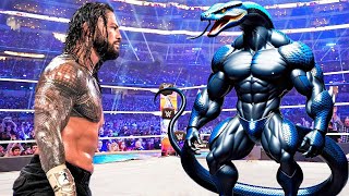 ☀️WWE 2k23  Roman Reigns vs King Snake  WWE2K April 3 2024 [upl. by Atiker660]