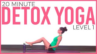 20 minute Yoga for Detox and Digestion Level 1 [upl. by Cos]