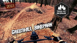 GreenhillBikeparkAllLines2023 [upl. by Miuqaoj]