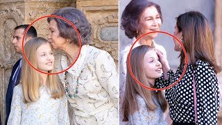 Letizia made a mess to motherinlaw Queen Sofía in the cathedral [upl. by Eydie]