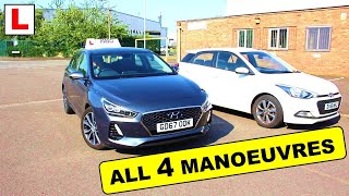 ALL THE UK DRIVING TEST MANOEUVRES A Quick Recap [upl. by Jonina775]