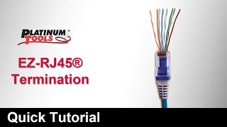 Tutorial EZRJ45 Termination short version [upl. by Annerol]