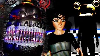 RESCUING A CHILD FROM THE PURPLE MAN  FNAF 4 3D FREE ROAM Five Nights at Freddys [upl. by Ahsienal]