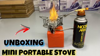 Review and Unboxing imported portable mini camping stove gawadarimport stove unboxing [upl. by Norman384]