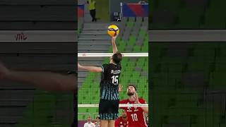 Stunning Set by Luciano De Cecco 😮‍💨 epicvolleyball volleyballworld volleyball [upl. by Etiragram]