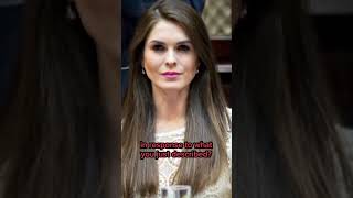 Newly Released Hope Hicks Testimony [upl. by Eenram]