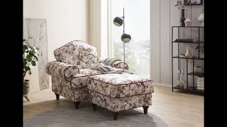 Sessel Set quotElitaquot Blumen Design Landhausstil [upl. by Assirol341]