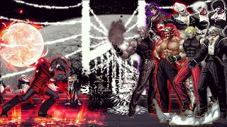 KOF Mugen Remus Vs Heries Rugal Iori Yagami Team [upl. by Nodnek8]