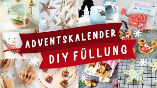 Adventskalender günstig selbst befüllen und selber machen 24 selbstgemachte DIY Ideen  TRYTRYTRY [upl. by Ttebroc]