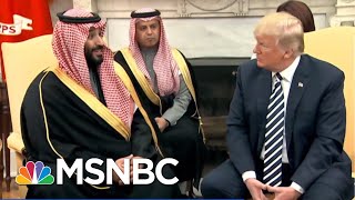 Saudis Spending Money At Trump Hotels Violates The Constitution  Velshi amp Ruhle  MSNBC [upl. by Nathanson28]