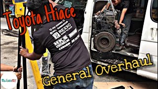 Toyota Hiace 3L Engine General Overhaul Part 1  RL Garage [upl. by Dnalyr519]