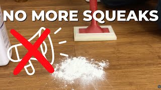 How to Stop Wood Floor Squeaks With Powder [upl. by Stella]