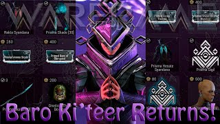 Warframe  Baro KiTeer Returns 22nd March 2024 [upl. by Huntlee]