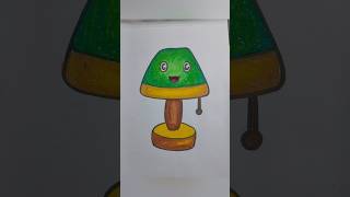 Table Lamp Drawing for Kids Very Easy Drawing drawing colur shortsvideo art Subhashis [upl. by Kallick]