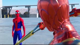 SPIDERMAN BATTLE FULL FIGHT  FFH vs SPIDERVERSE vs IRON SPIDER vs RAIMI amp MORE [upl. by Gannon89]