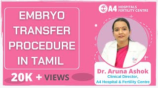 Embryo Transfer Procedure in Tamil  கரு உட்செலுத்துதலுக்கான வழிமுறைகள்  Embryo Transfer Video [upl. by Allebara]