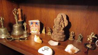 Ganesh Altar and Singing Bowls and Bells  Sound Healing [upl. by Tibold]