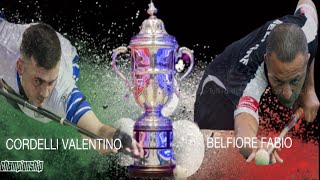 CORDELLI VALENTINO VS BELFIORE FABIO BILLIARD TV [upl. by Eidroj]