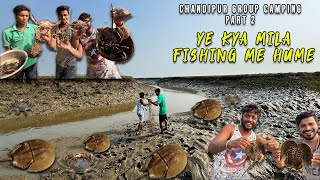 2 Days Group Camping and Fishing in Baleswar Sea Beach PART2  Caught MUD CRAB on the Beach [upl. by Assilrac]