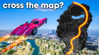 Can You Cross The GTA 5 Map Without Touching The Ground [upl. by Schwinn620]