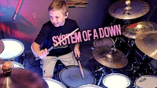 TOXICITY  SOAD 10 year old Drummer Drum Cover [upl. by Schlosser]