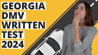 Georgia DMV Written Test 2024 60 Questions with Explained Answers [upl. by Eversole]