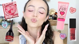 AFFORDABLE GIRLY POP PRINCESS VDAY MAKEUP TUTORIAL [upl. by Auqenahs989]