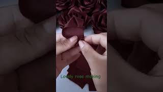 rose making using ribbon or fabric [upl. by Lehacim]