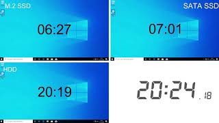 SATA HDD VS SATA SSD VS M2 SSD speed test [upl. by Bashee698]