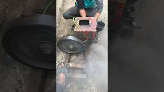 How to start an old diesel engineautomobile viral shorts mechanical engine [upl. by Volnak]