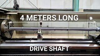 4 Meters Long Drive Shaft  Cnc Lathe Machining [upl. by Ahtelra]