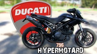 DUCATI HYPERMOTARD 796 2011 Test Ride [upl. by Constantia]