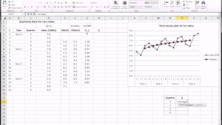 Excel  Time Series Forecasting  Part 2 of 3 [upl. by Earahc]