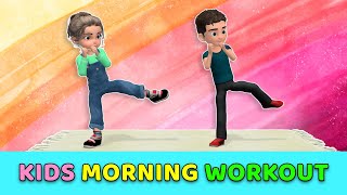 DAILY MORNING WORKOUT FOR KIDS [upl. by Narak]