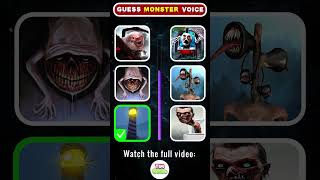 Can you guess the Monsters voice correctly Which Monsters voice is the scariest  Eat Monsters [upl. by Syhr]