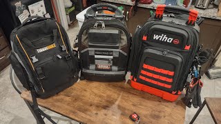 Wiha vs Veto Pro Pac LT vs Toughbuilt Tool Backpacks [upl. by Alur]