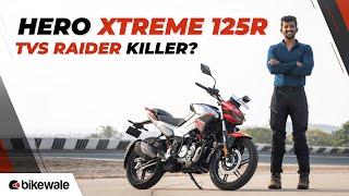 Hero Xtreme 125R Review  TVS Raider 125 Killer  BikeWale [upl. by Cowley]