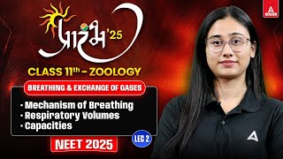 BREATHING AND EXCHANGE OF GASES CLASS 11  NEET 2025  ALL CONCEPT AND THEORY  BY BHARTI MAM 2 [upl. by Blanchard]