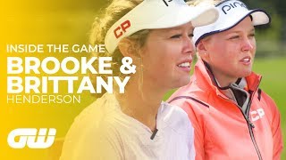 Brooke Henderson With Her Sister and Caddie Brittany  Inside The Game  Golfing World [upl. by Kori]