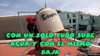 instalación de tinaco Rotoplas desde toma domiciliaria [upl. by Atalanta]